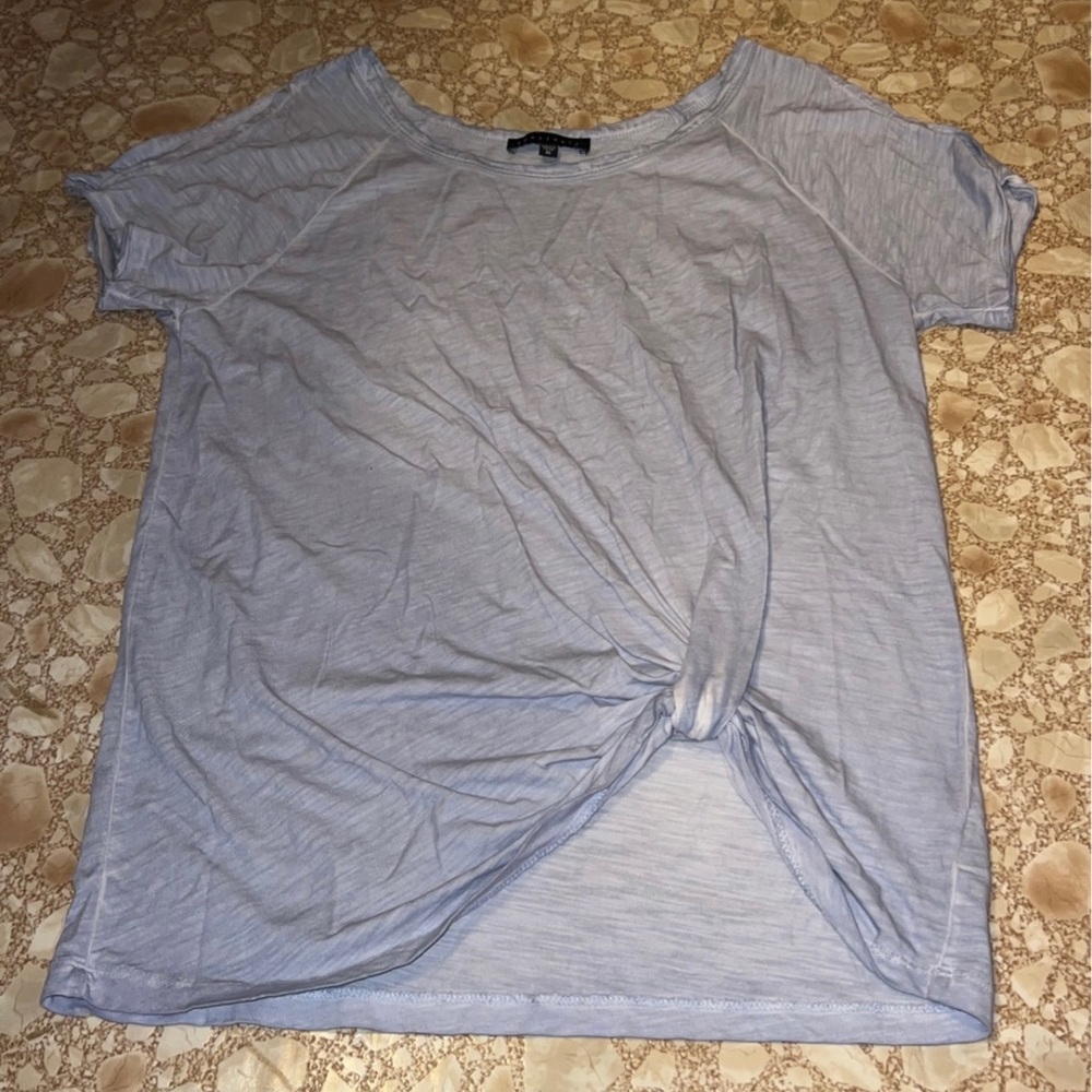 Grey boutique shirt size medium with front knot